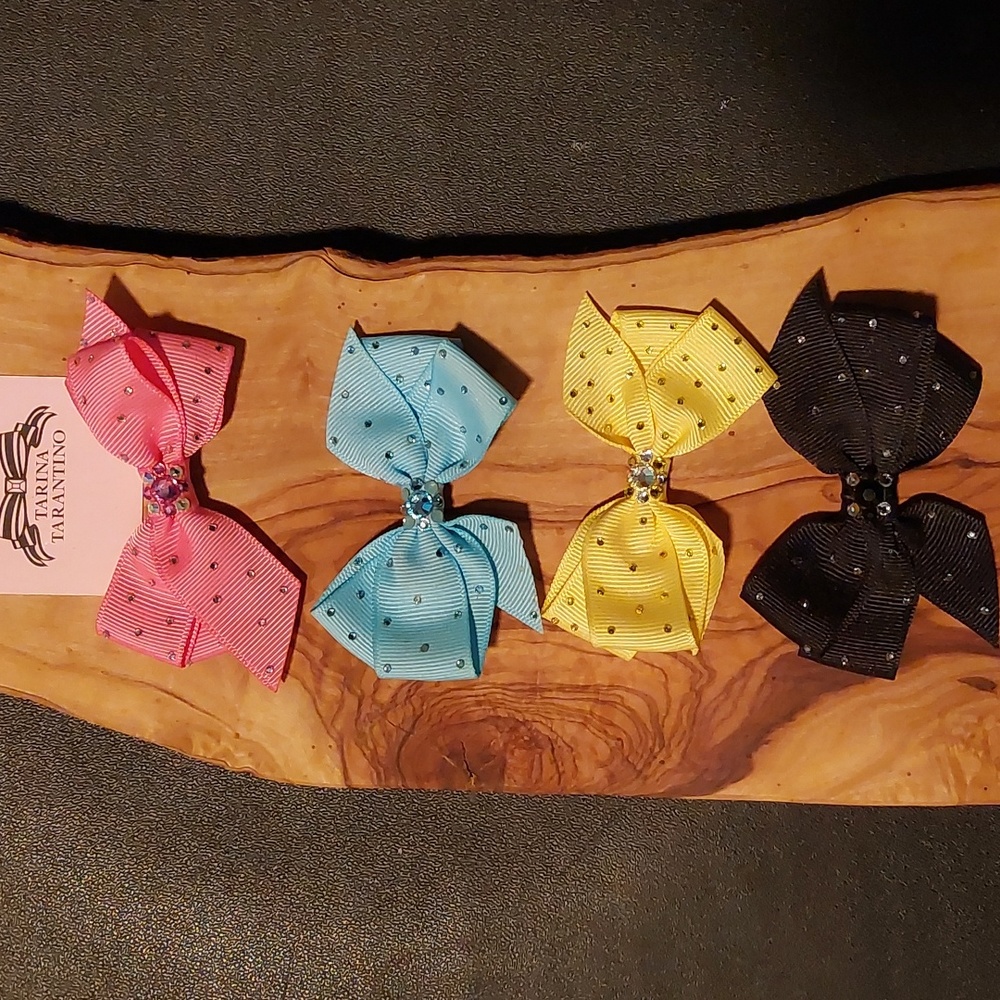 Tarina Tarantino Yellow Little Lamb Bow Clip - Picture 6 of 6